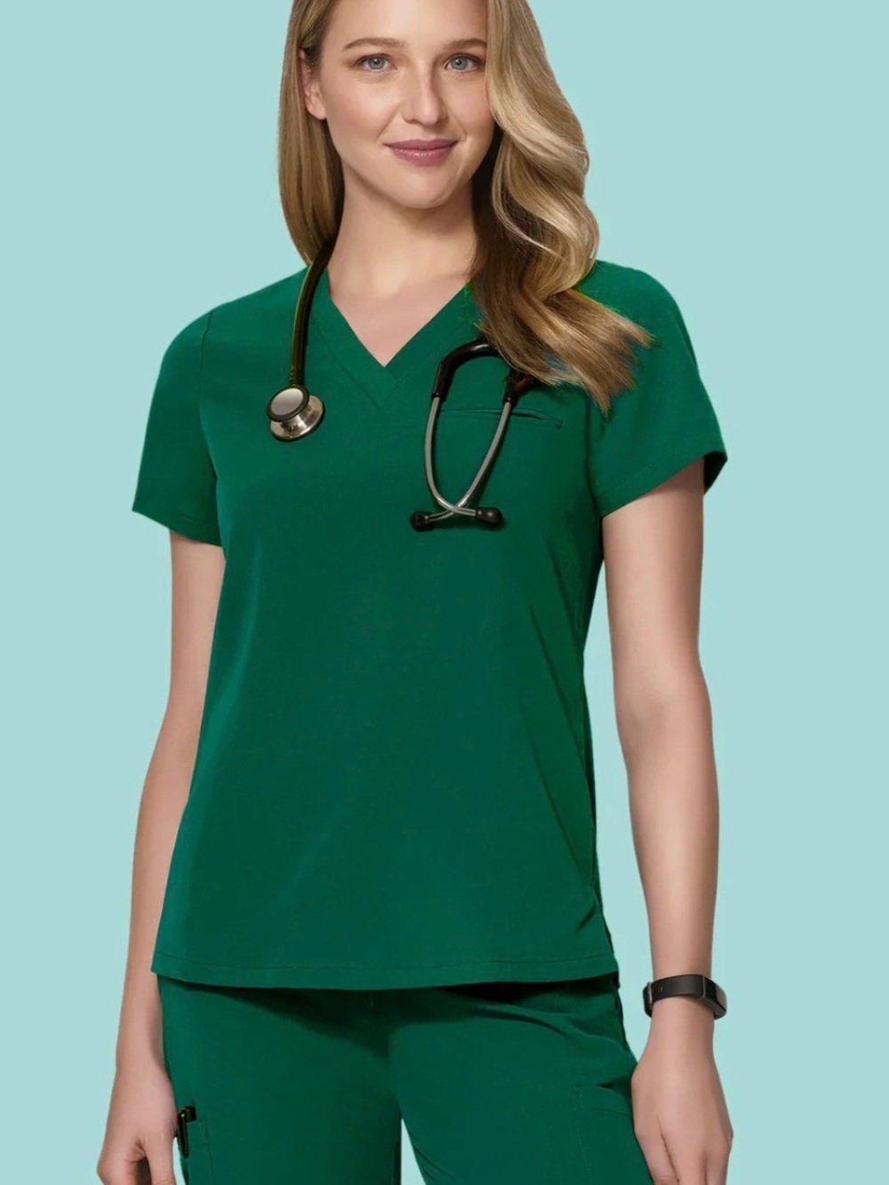 Hunter Green Mandala Scrubs